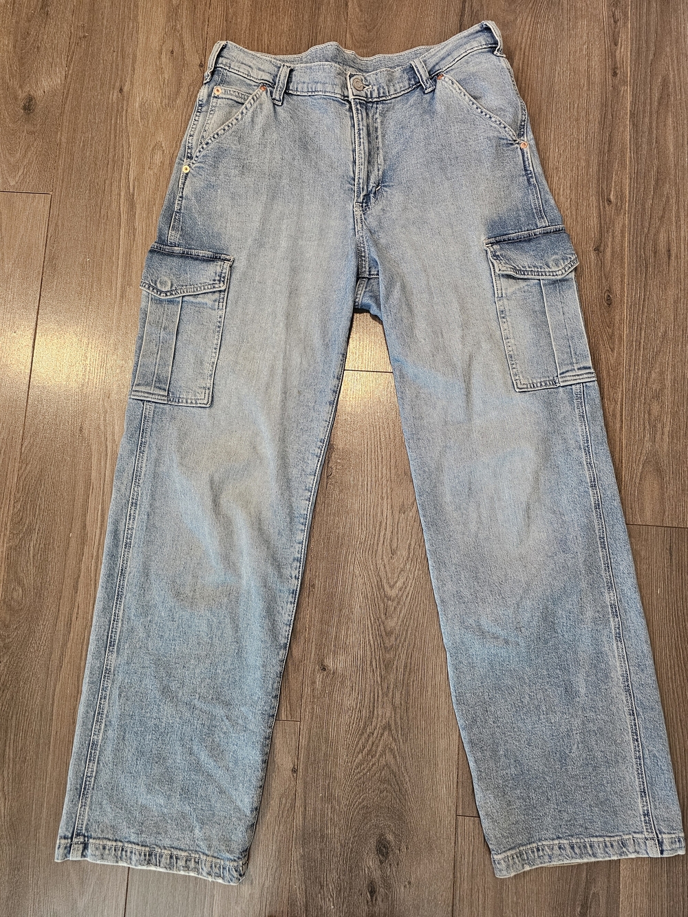 GAP Light Blue Women's Cargo Denim Pants